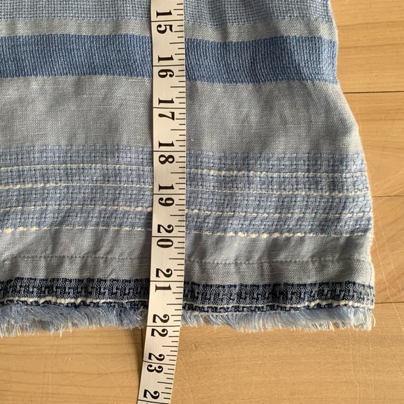 CLOTH & STONE by Anthropologie - Linen Bella Dahl 3/4 sleeve Frayed Hem Top - Picture 8 of 12